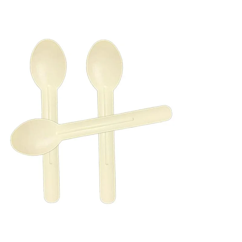 Environmental-Friendly Disposable Paper Matte Spoon for Tea, Coffee, Salt, Sugar, Honey Spoon Paper Spoon Wholesale/Supplier Custom Logo