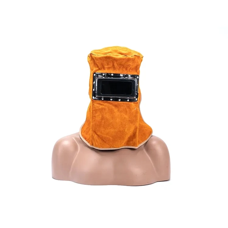 Capot de soudage en cuir casque protecteur 60cm Cap pour soudeur Travaux de soudure des gants de sécurité en milieu de travail