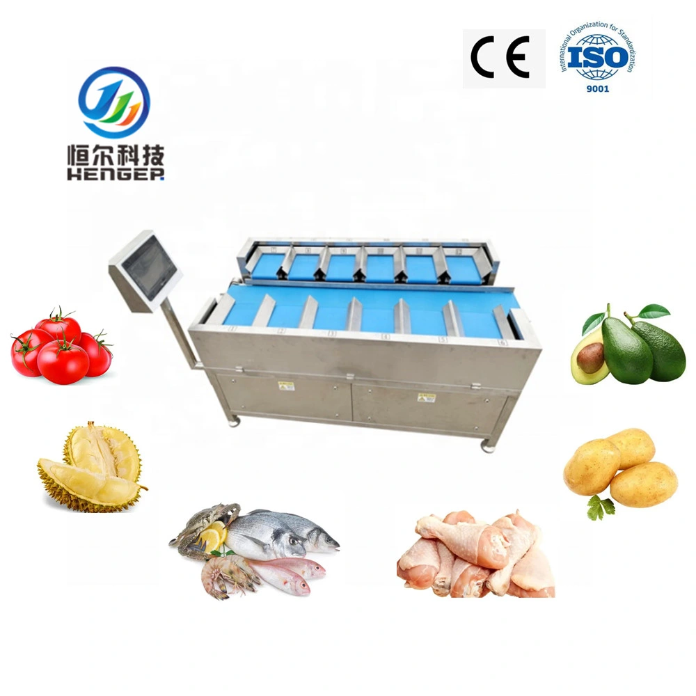 Peso objetivo Batcher inteligente automático para el filete de pescado fruta/salchichas