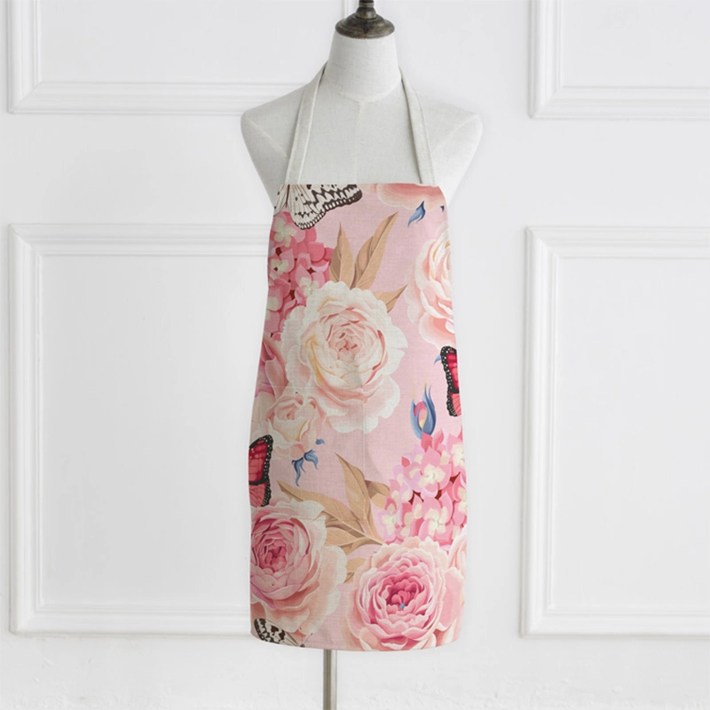 Quality Custom Digital Printing Elegant Apron for Studio Cooking