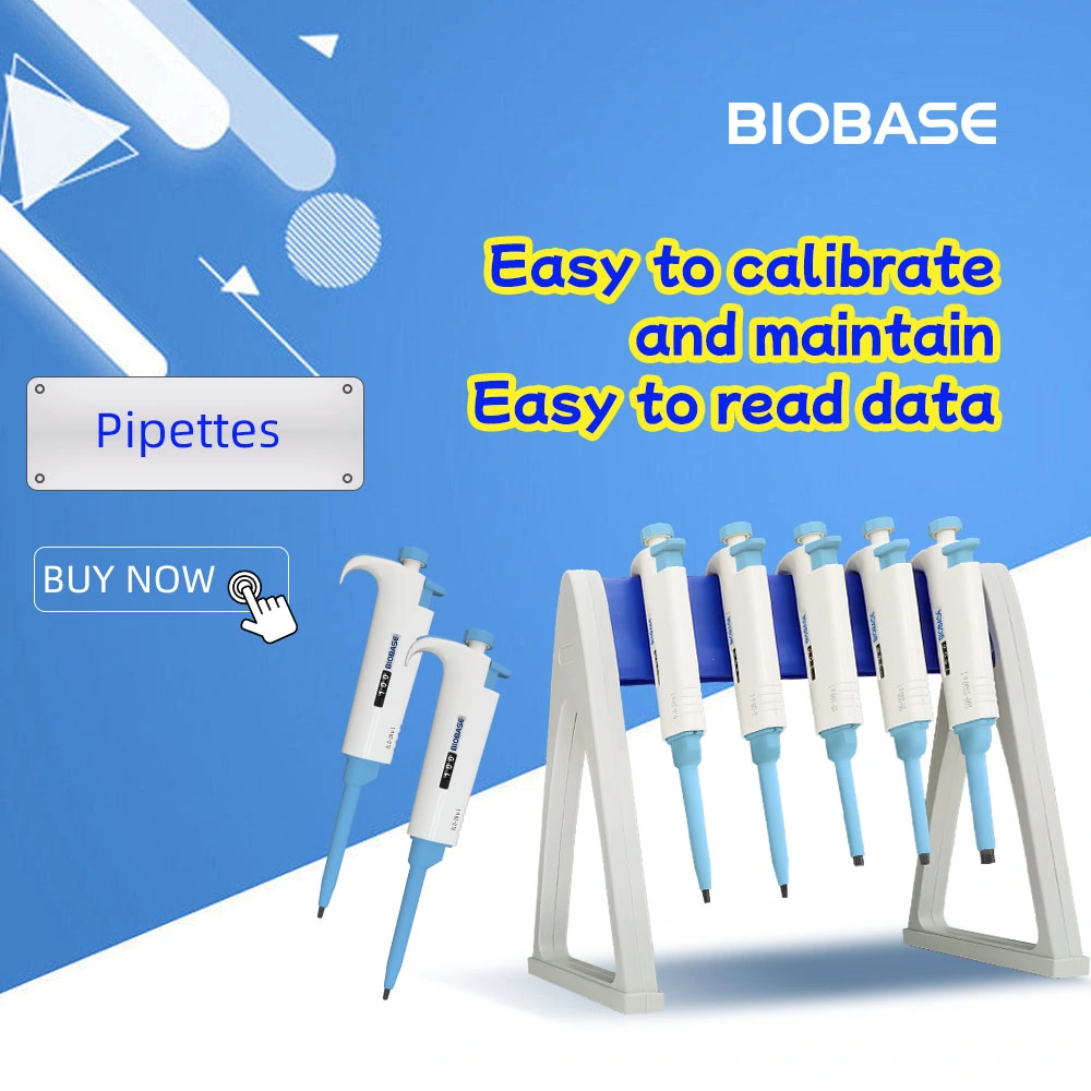 Micropipette à volume réglable Biobase Toppette pour laboratoire