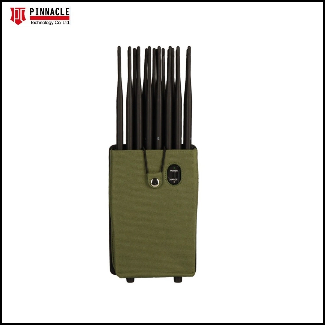 21-Antennas Portable 2g/3G/4G/5g/WiFi/GPS/315/433/868/900MHz Radio Signal Jammer