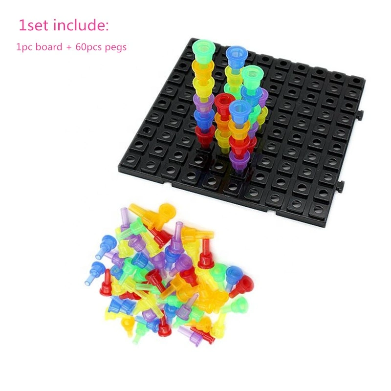 Montessori Toys Plastic Education Equipment Hole Board Peg Board