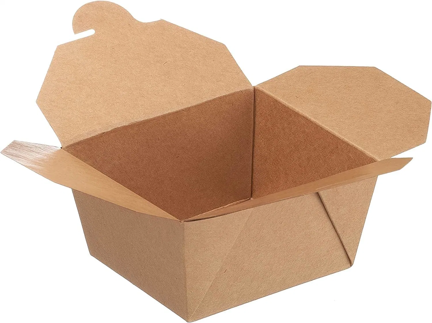 Disposable Kraft Paper Food Container Takeout Box Microwavable