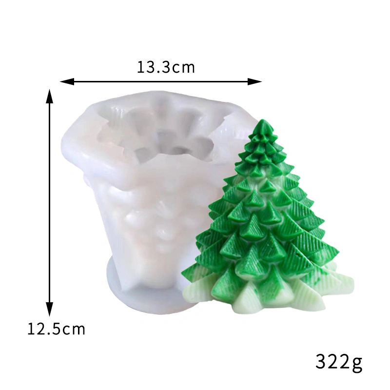 Custom Christmas Tree Scented Candle Mold Promotion Gift Decoration for Party Wedding