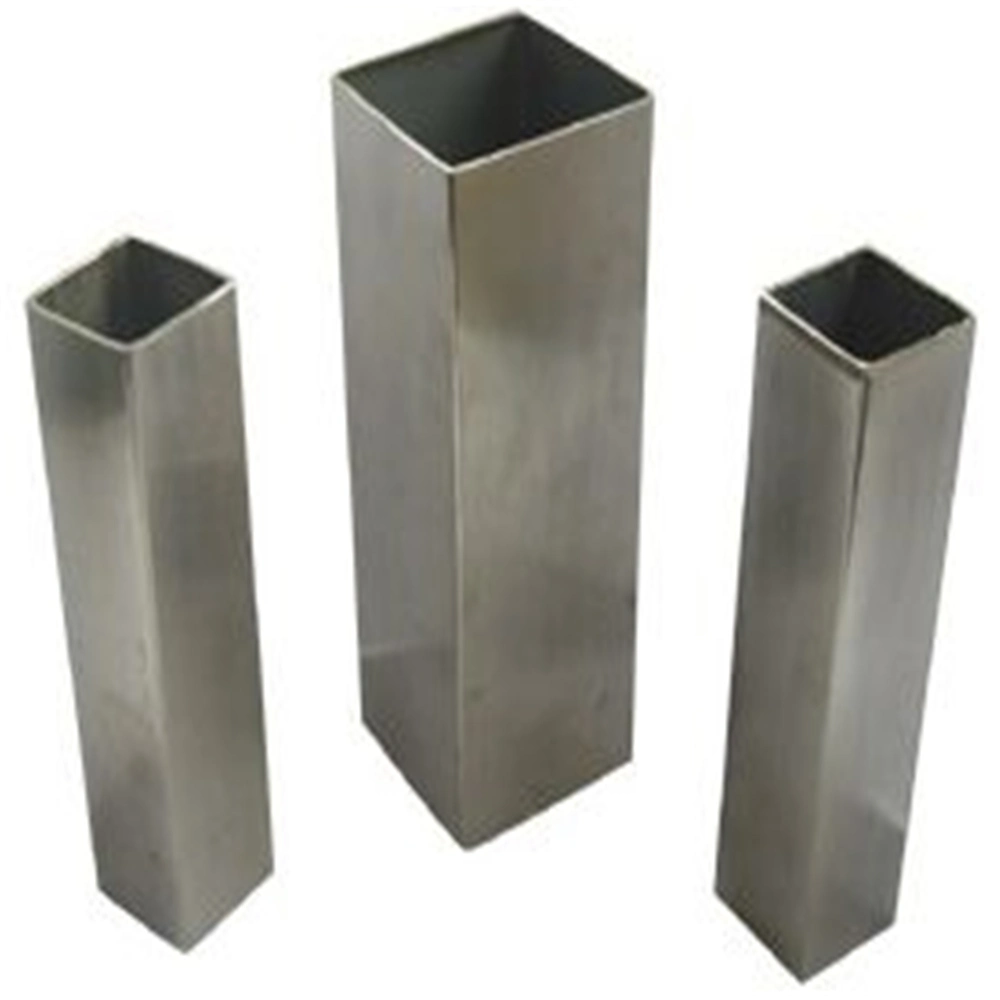 201 202 304 Hairline Bright Finish Best Price Stock Stainless Steel Square and Rectangular Pipe