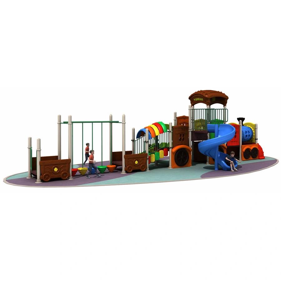 Jinshi adorables niños Playground parque de diversiones al aire libre los elementos de equipamiento Thomas Diapositiva de plástico