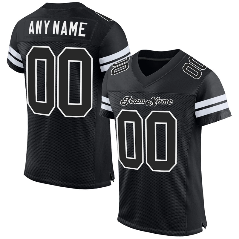 2022 de futebol americano Transfronteiras Jersey Jersey Impressão uniforme da equipe T-shirt de manga curta para homens