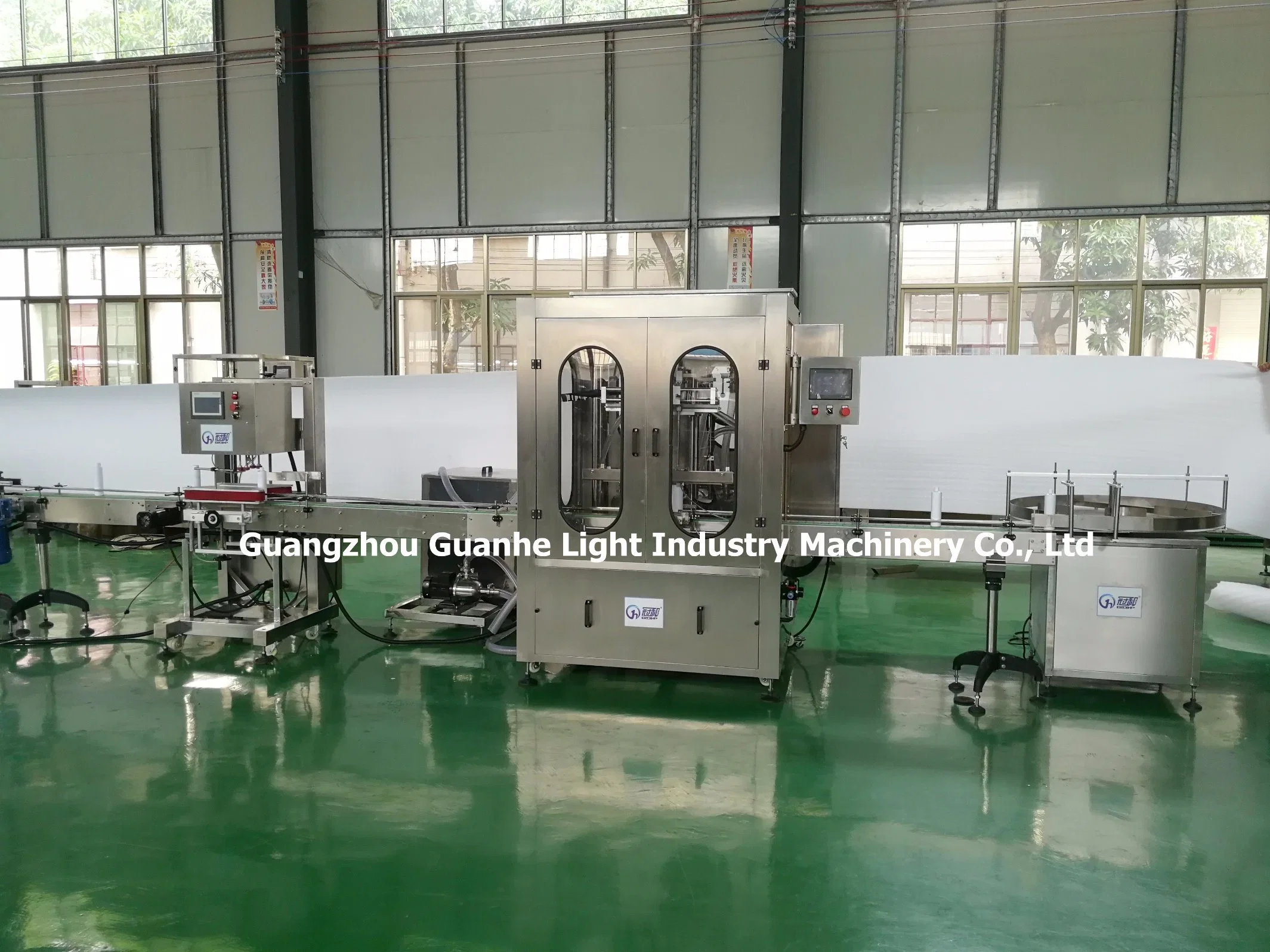 Automatic Bottle Sauce Liquid Vinegar Orange Water Filling Production Machine