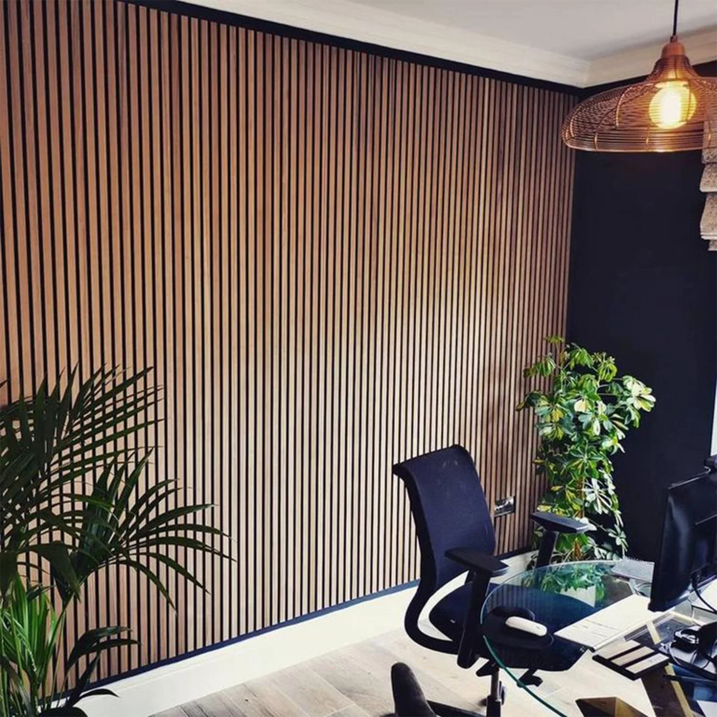 Fabricante Akupanel Fibra de poliéster Panel acústico Roble Natural Wood Sound Paneles de pared de prueba decorativos para Studio