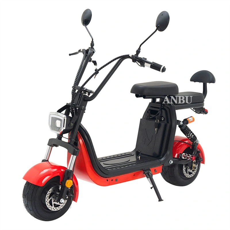 Double Scooter Électrique Citycoco Mini Bike 1000W 48V Scooter Électrique à Pneus Gras