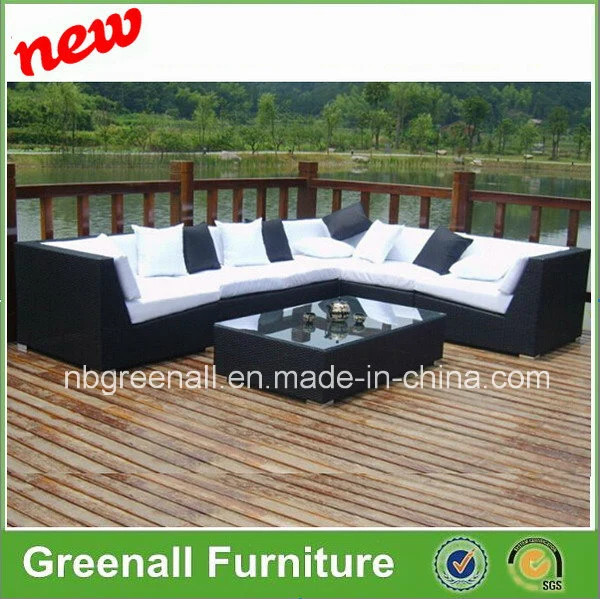 Chinese New Style Modern PE Rattan Hotel Outdoor Wicker Sofa Set Furniture