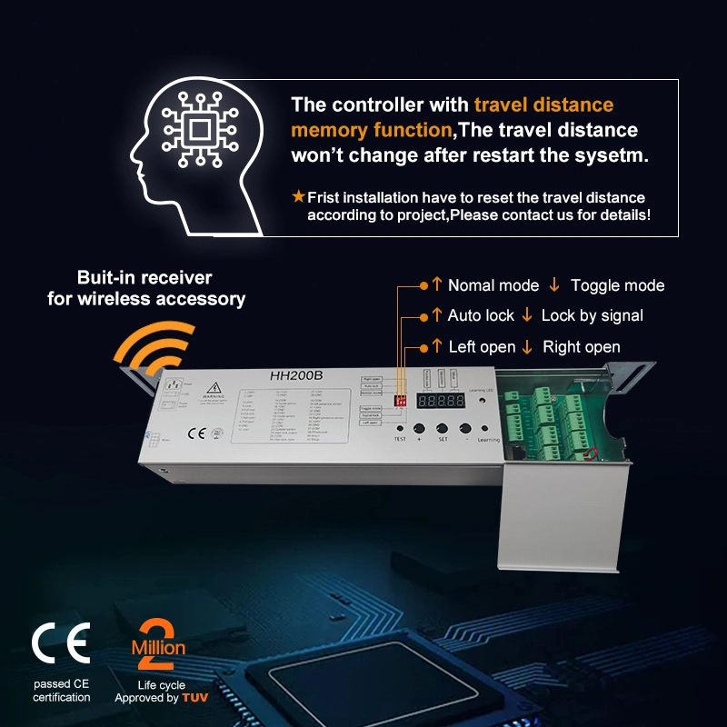 Hh200b LED Digital-Anzeige Automatische Schiebetür Glas Schiebetür Sensor