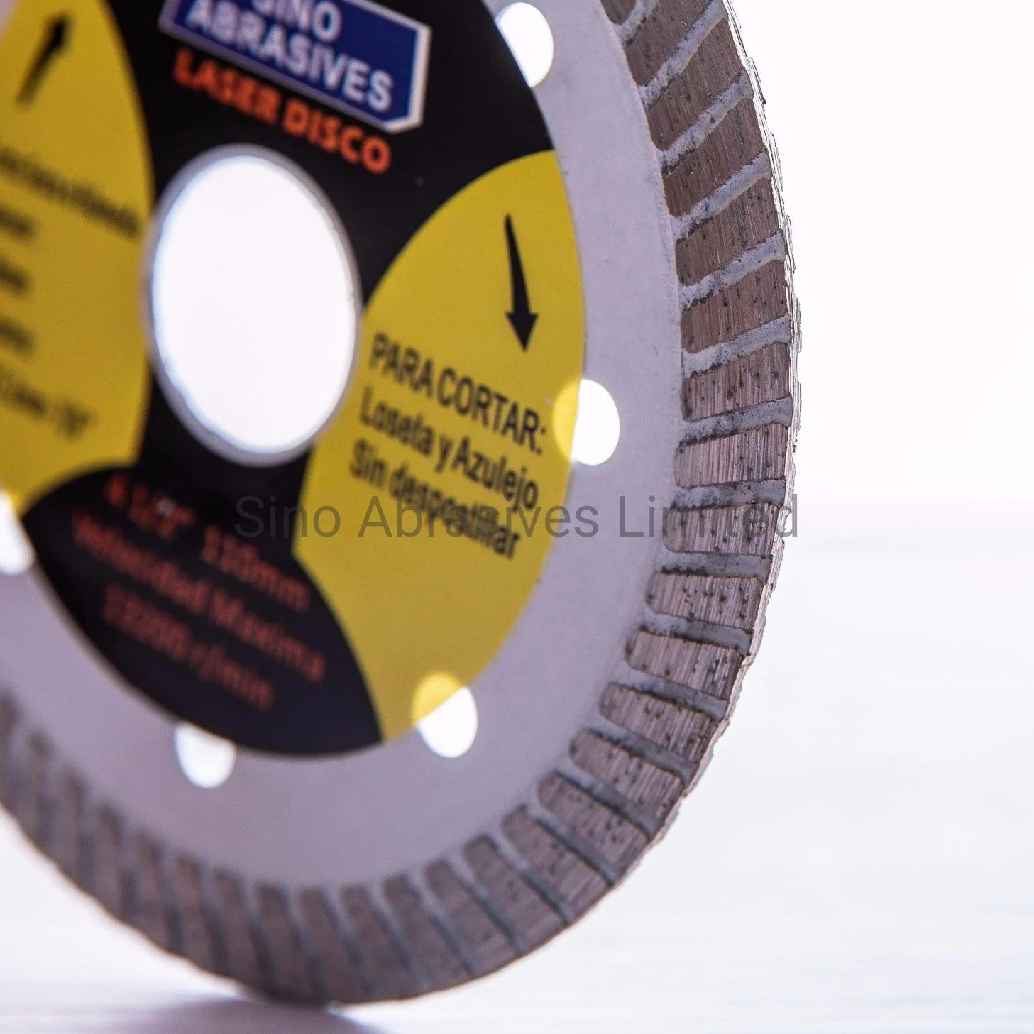 Lazered Turbo Type Dry Diamond Saw Blade for Ceramic Cutting