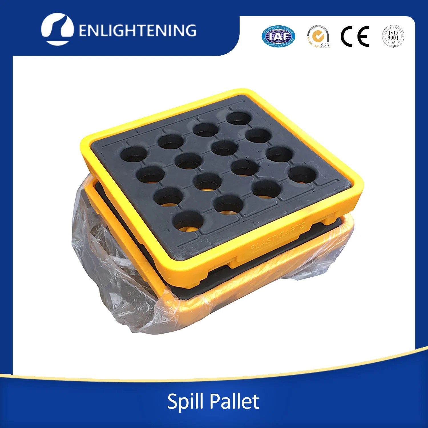 Four Barrels Leakproof Tray Containment Wholesale/Supplier High quality/High cost performance  Plastic Vrigin HDPE Spill Pallet