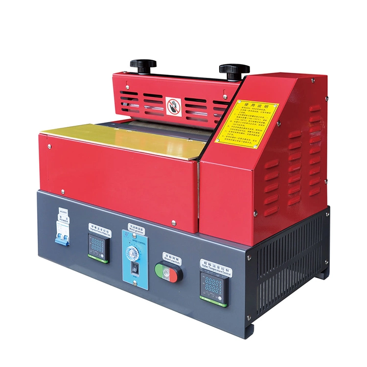 Small Scale Hot Melt Glue Roller Coater Coating Gluing Machine