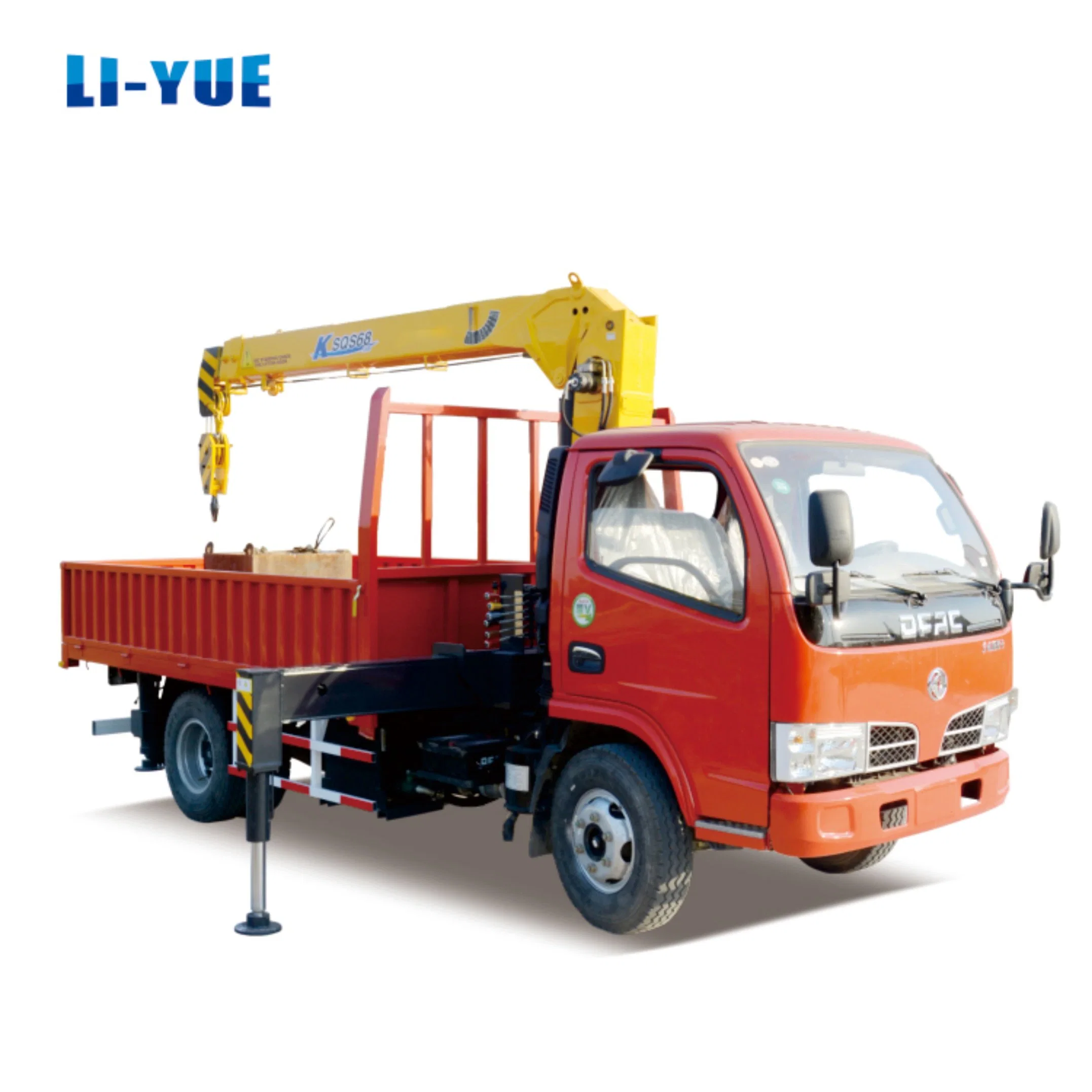 Stiff Boom Crane 6.3 Ton Hydraulic Price Mobile Mini Crane Truck Mounted for Sale