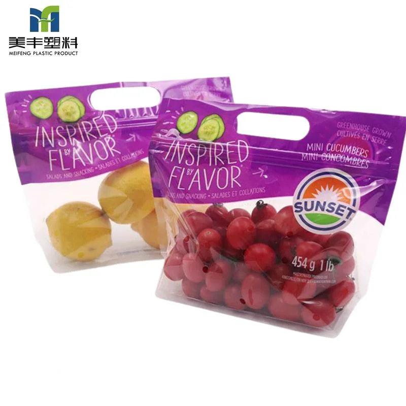 Polythene Flat Clear Storage Plastic Fresh Fruit Packaging Plain Food Saver Packaging Bag