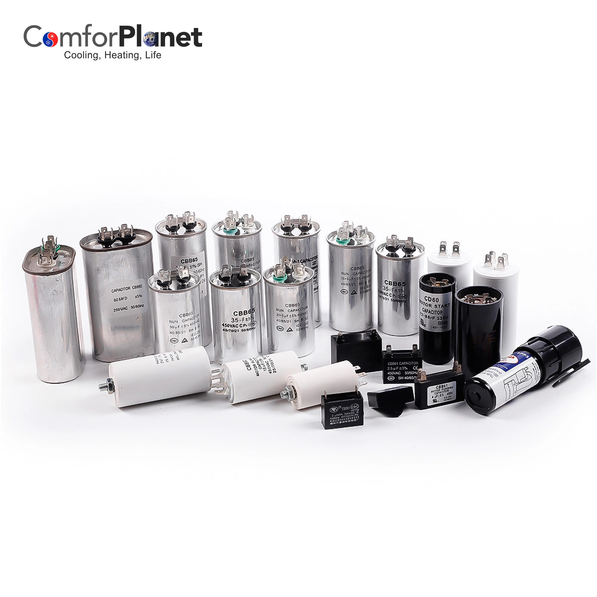 Cbb65o-1 Motor Run Applications Aluminum Oval Capacitor for HVAC