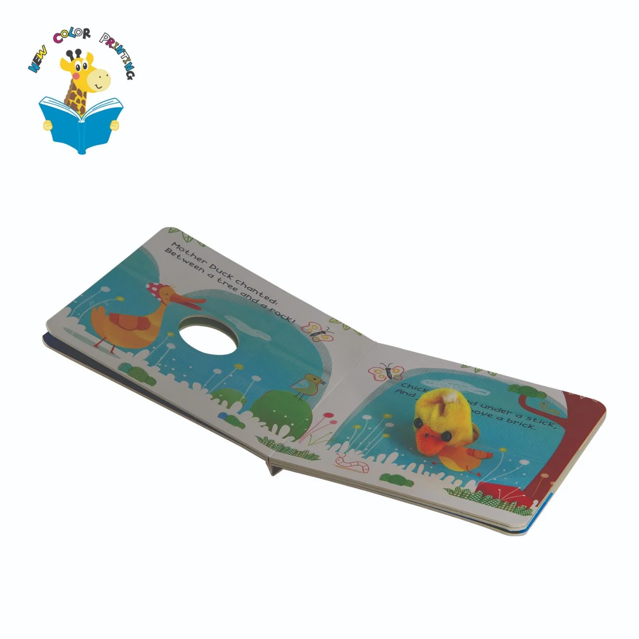 Little Hole Die-Cut Finger Board Book Binding