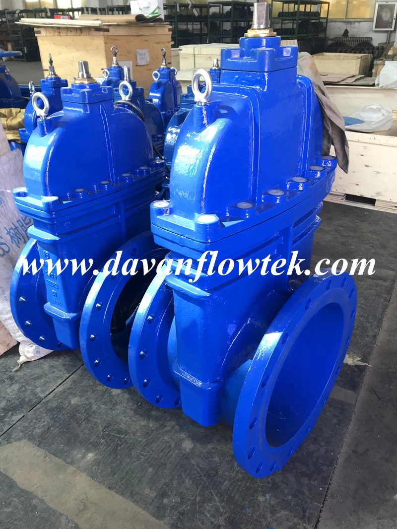 Ggg50 Ductile Cast Iron Flanged Non Rising Stem Brass Seat Water Gate Valve