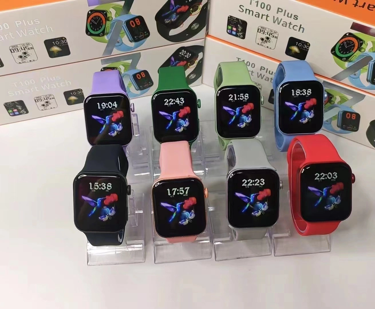 T100 плюс Fty оптовой смотреть 7 Беспроводной Smart смотреть спорт браслет Smartwatch Bluetooth телефона подарок наручные часы