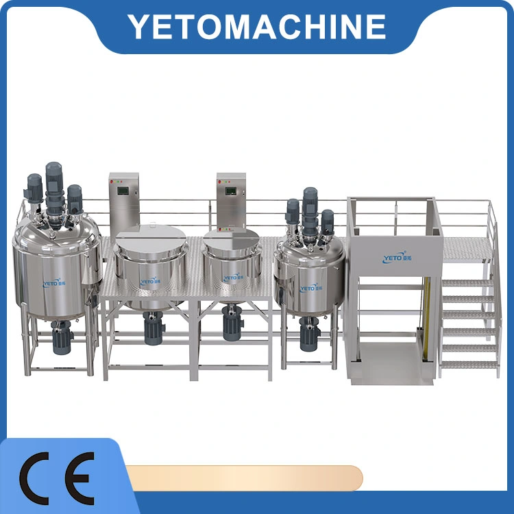 Cosmetics Manufacturing Plant Whitening Cream Emulsifier Moisturizer Lotion Vacuum Mixing Machine for Cosmetic Industries