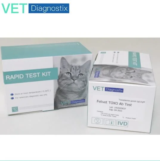 طقم Feline Toxo AB الطقم البيطري Tuxoplasma gondii IGG/IgM Antibody Rapid اختبار