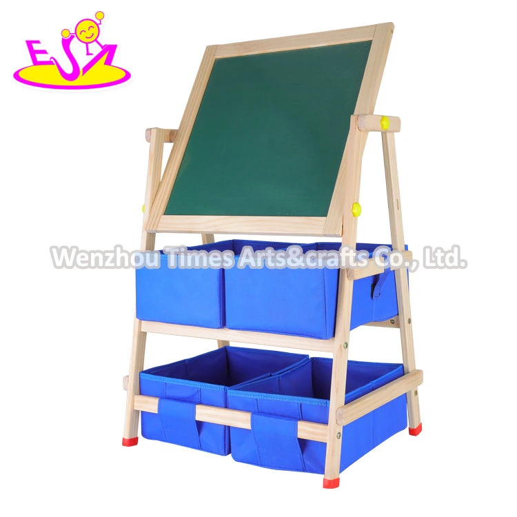 Kids Art Easel Standing Easel with Storage Basket W12b238