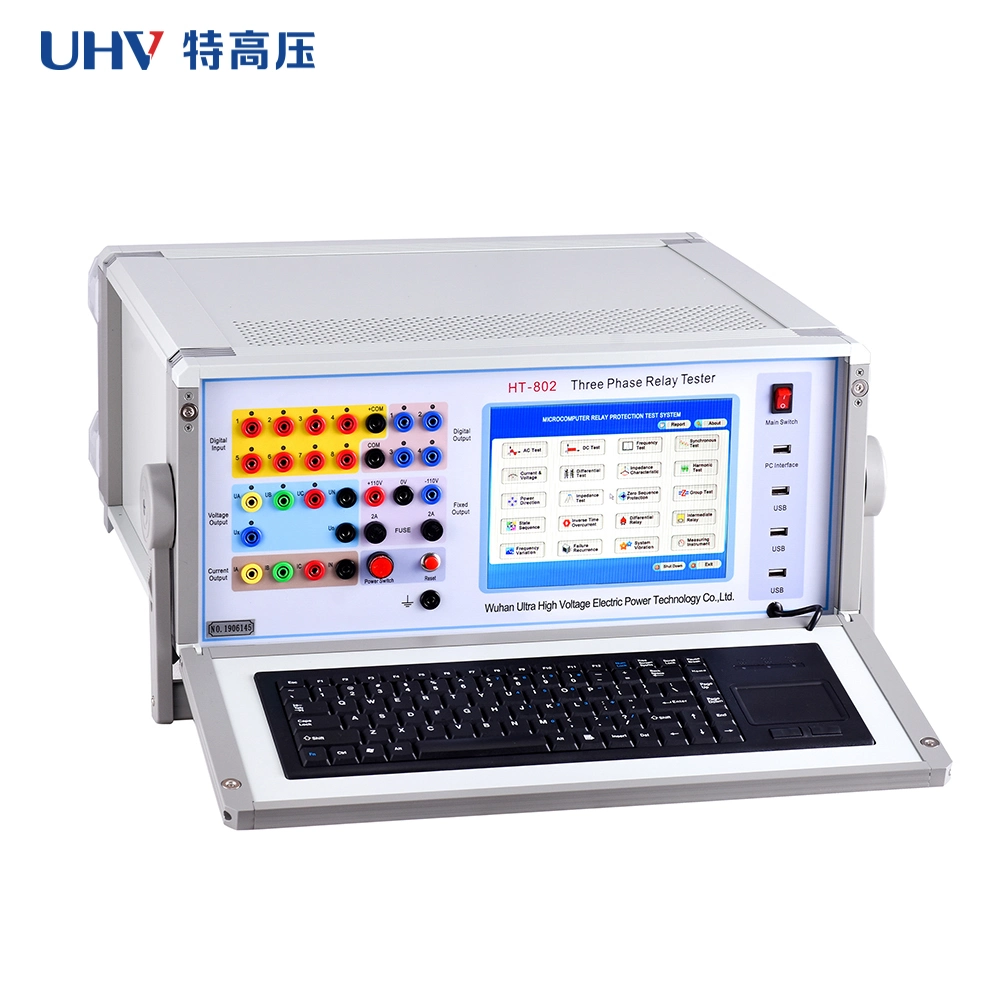 Ht-802 3 Phase Protection Relay Tester Substation Secondary Injection Relay Test Set