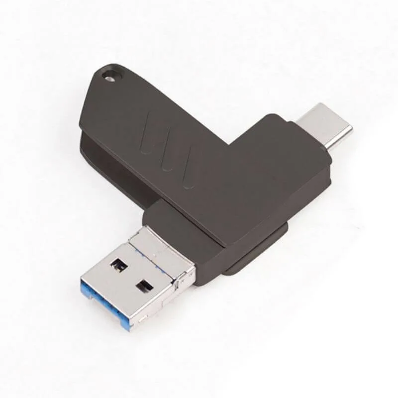 Clés USB OTG métalliques compatibles avec les clés USB Lightning/USB/Android Mémoire