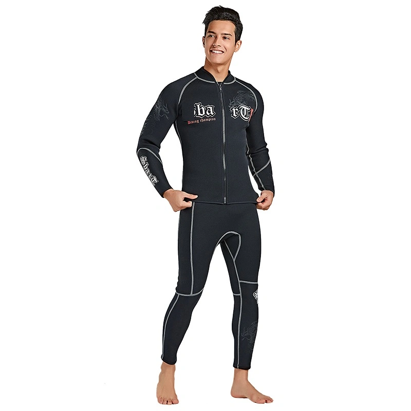 Fashion Style Samt Keep Warm Sportswear 3mm Front Zip Diving Anzug Wetsuit zum Tauchen