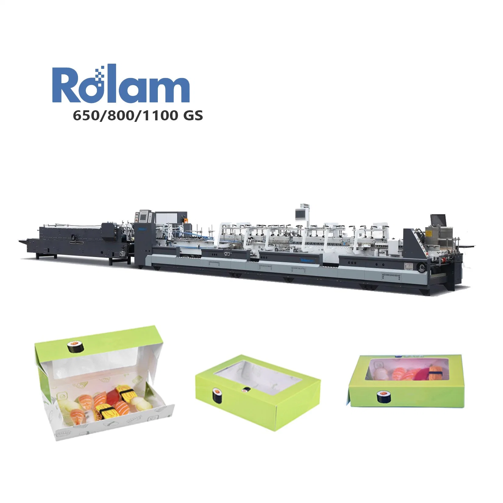 Fold Box Gluing Machine Automatic Folder Gluer for Paper Carton Making (GS-800) Series