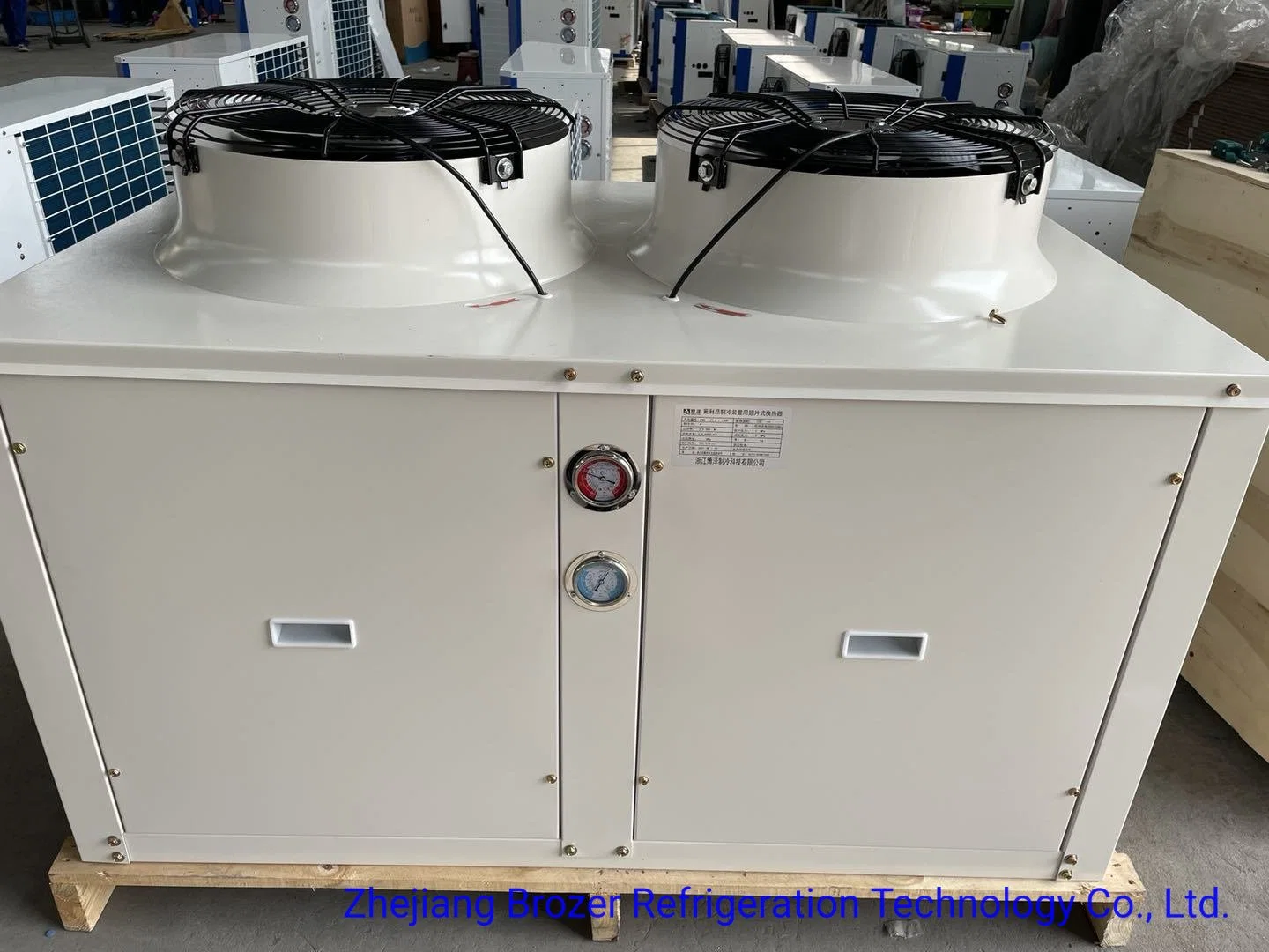 Brozer Hersteller Direktverkauf Fnu Box Typ Kühlung Luftgekühlt Kondensator-Verflüssigungssatz mit einfach- oder zweifachem Axiallüfter