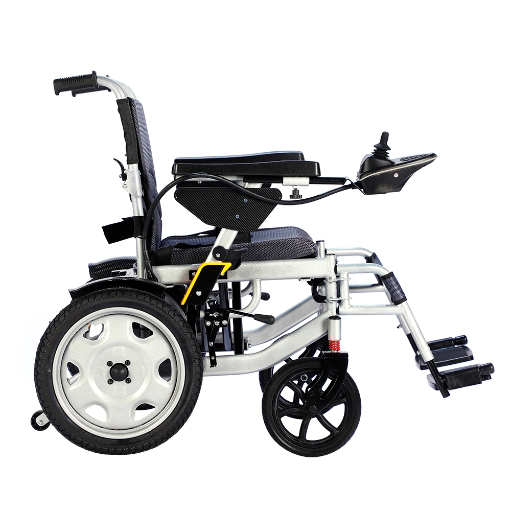 Best Selling Folding Electric Wheelchair Portable Handicapped High Back Stable Electric Wheelchair