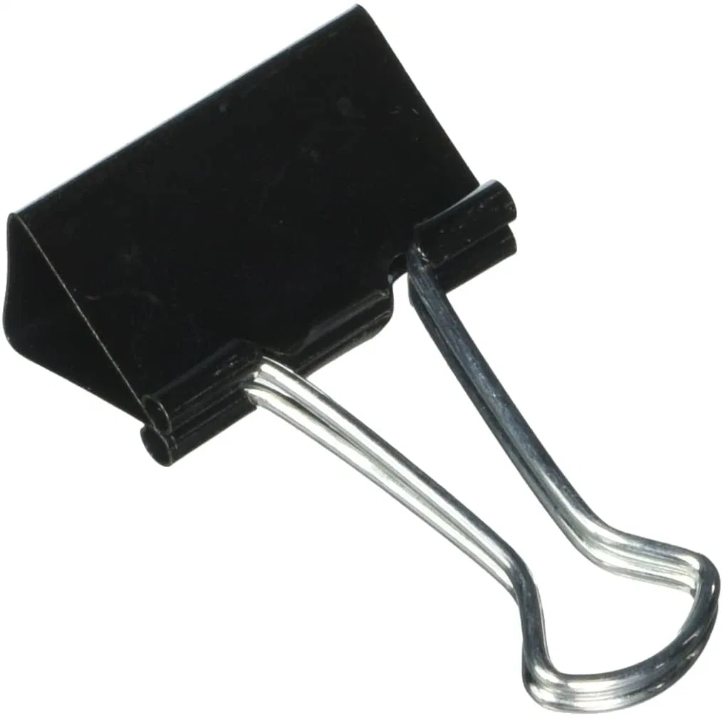 19mm Big Size Promotion Black Metal Binder Clips for Office