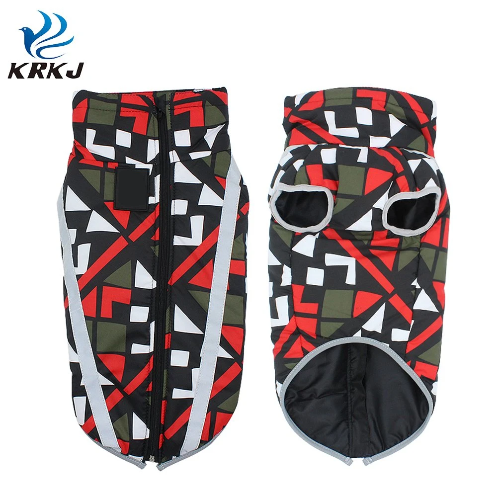 Tc6004 New Printed Fashion High quality/High cost performance  Pet Wear High Neck Dog Clothes Winter