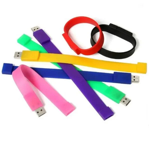 Phone Accessories Cell Phone Charms-005phot Selling Printing Silicone USB Bracelet