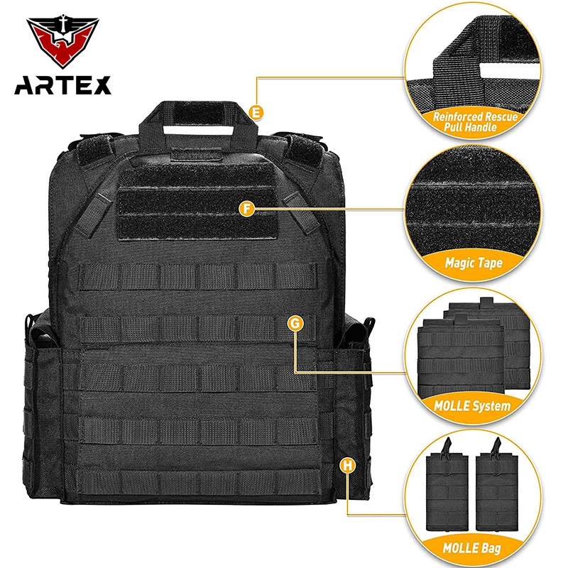 Quick Release Tactical Vest Modular Combat Breathable Tactical Vest Tactical Combat Vest