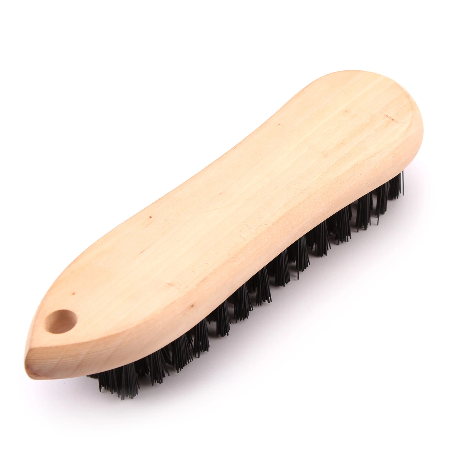 Manche en gros brosse métallique outil à main de nettoyage herbe arbre en bois Brosse en fil de brille en nylon à poignée