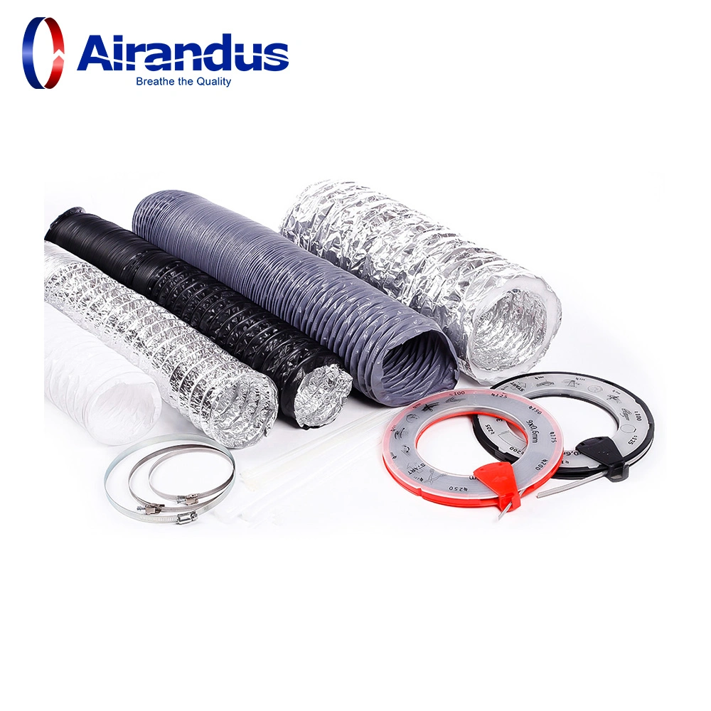 Factory Price Ventilation Spare Parts Air Duct Aluminum Insulated Flexible Duct for HVAC System