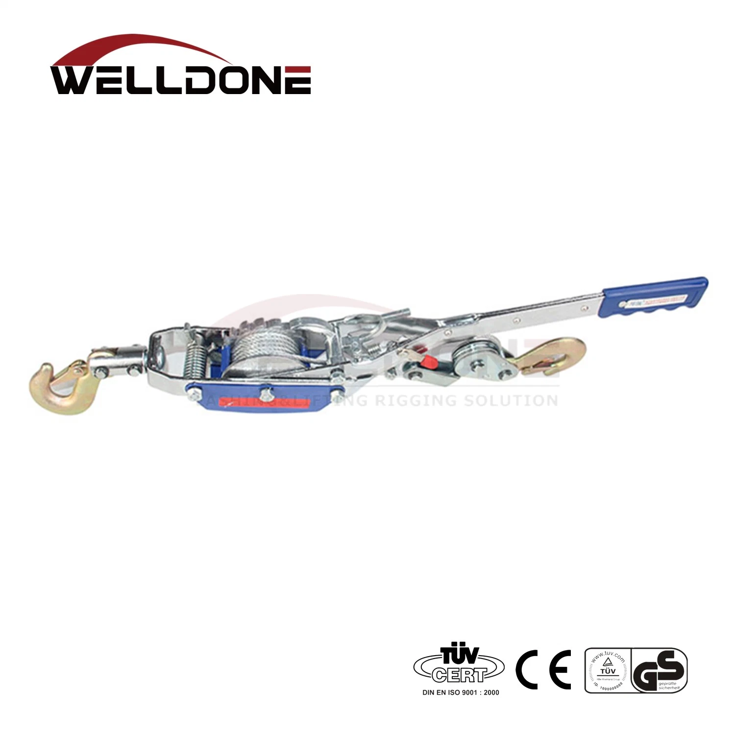 Portable Aluminum High Strength Steel Wire Cable 2.5 Ton Cable Winch Puller