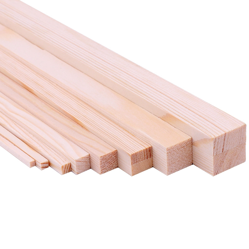 The Manufacturer Supplies The High quality/High cost performance  Construction Engineering Wood Square Solid Wood White Pine Strip Wood Four-Sided Polishing Drying Wood