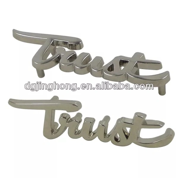 Custom Design Metal Letter Logo Tag Die Casting Letter Signs