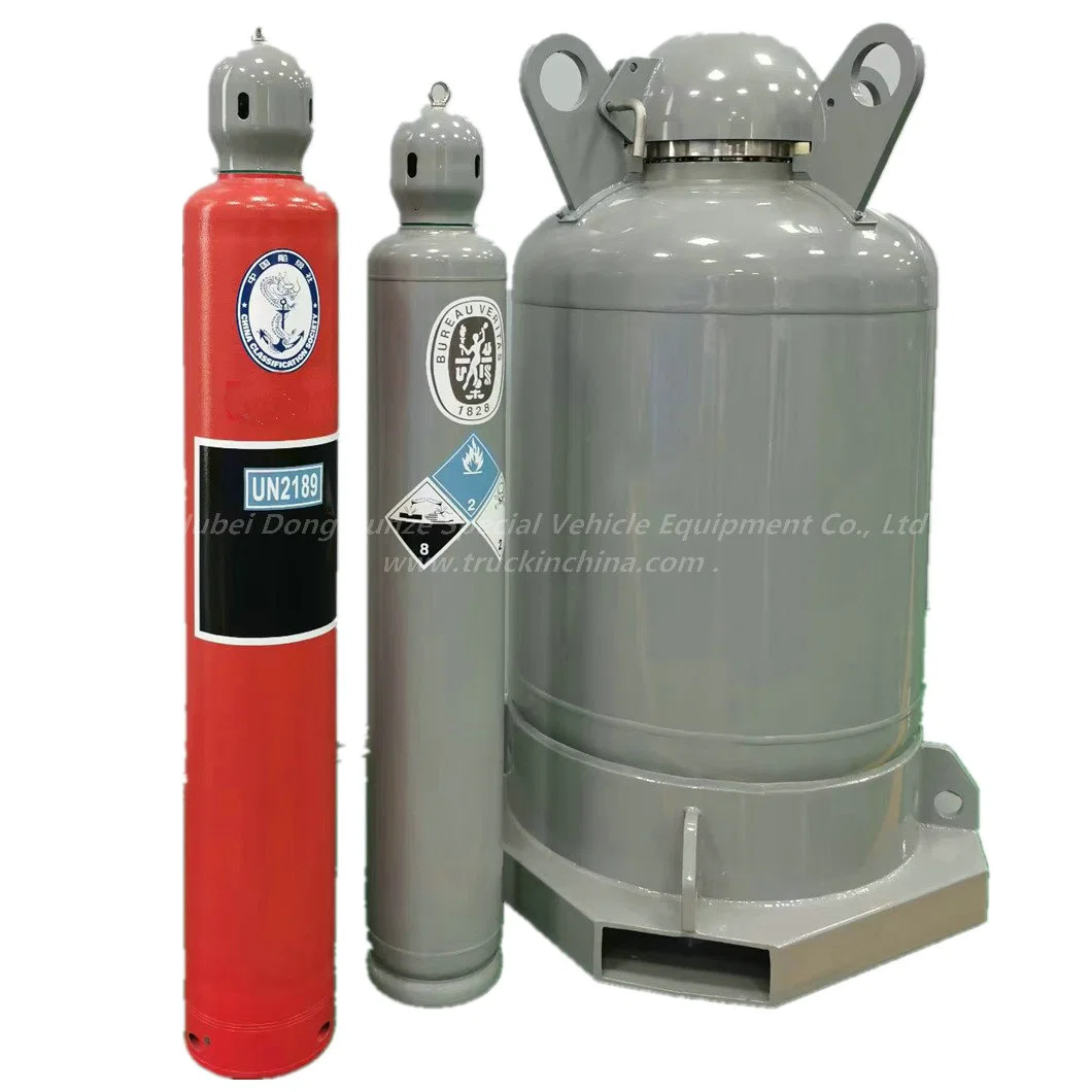 T22 T21 T20 Stainless Steel High Pressure High Purity Ultrapure Industrial Gas Cylinder 8L, 19L, 40L, 80L, 106L, 110L, 450L 516L (Portable Tanks)