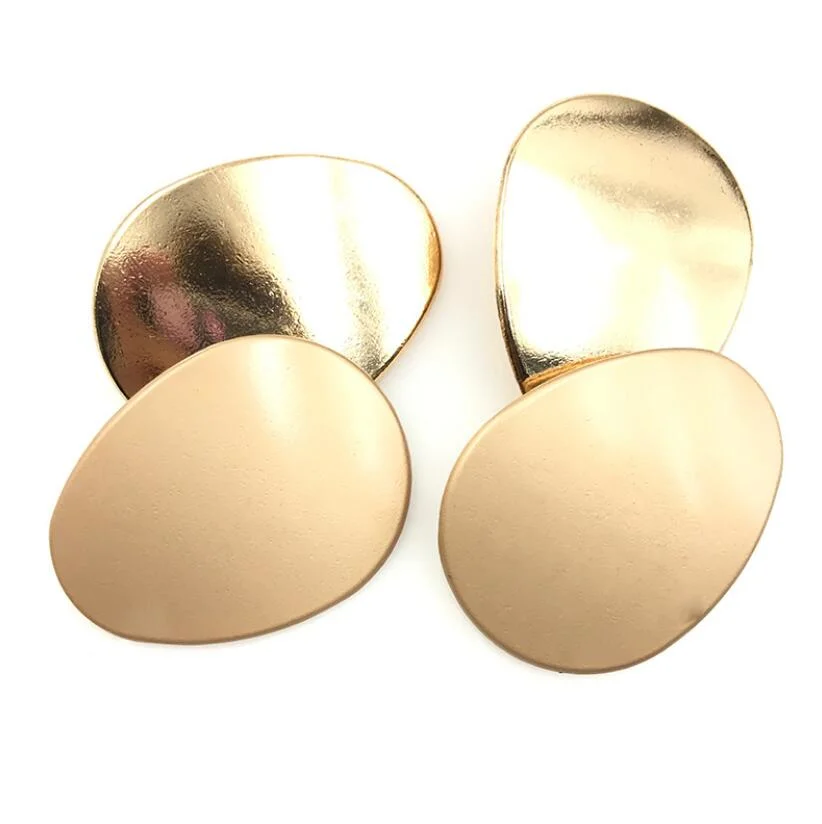 Fancy Egg-Shaped Alloy High-Foot Hand-Sewn Button Coat Decorated 42 mm Large Buttons