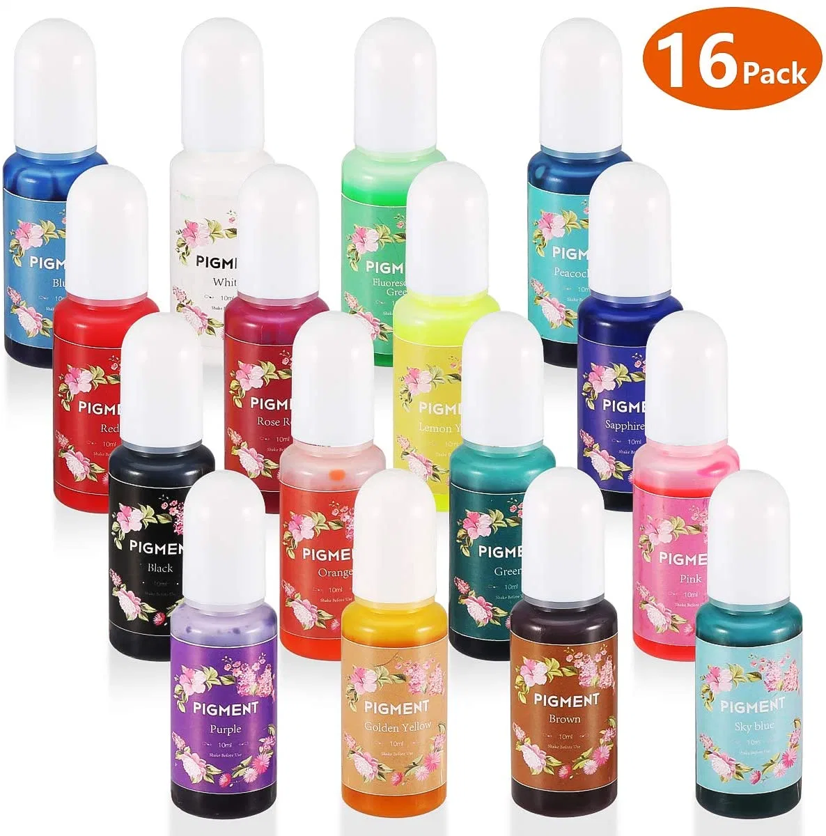 30 Colors Transparent UV Resin Dye Epoxy Resin Colour Pigment