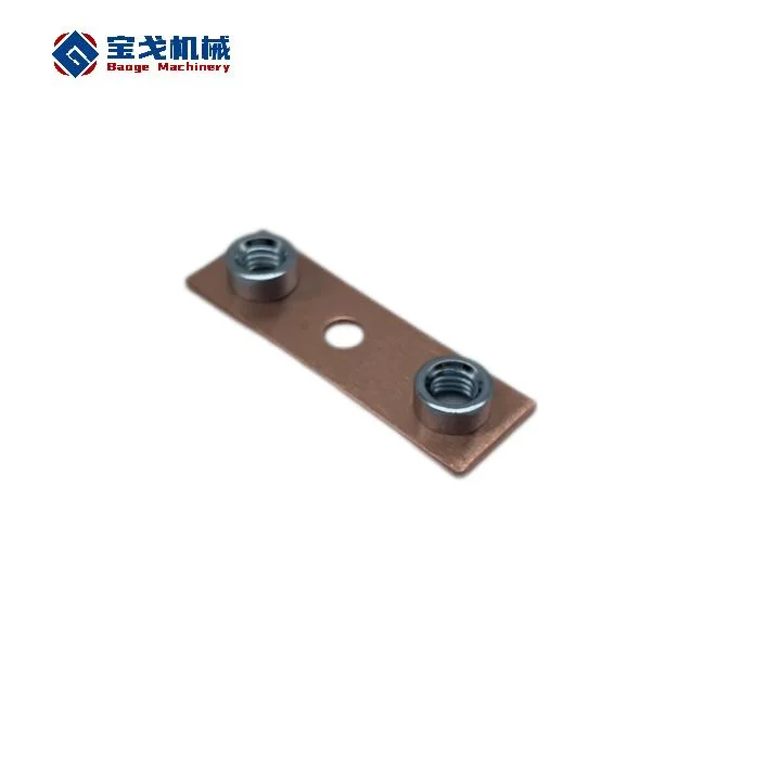Joint of Copper Busbar by Bolts and Nuts in Electrical Power