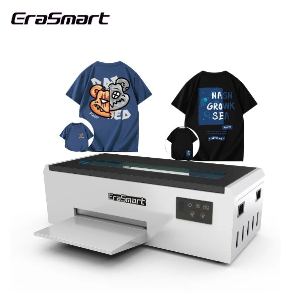 Erasmart Mini Flexographic Digital Printers L805 L800 Head T-Shirt Printing Machine Heat Transfer Inkjet A4 Dtf Printer