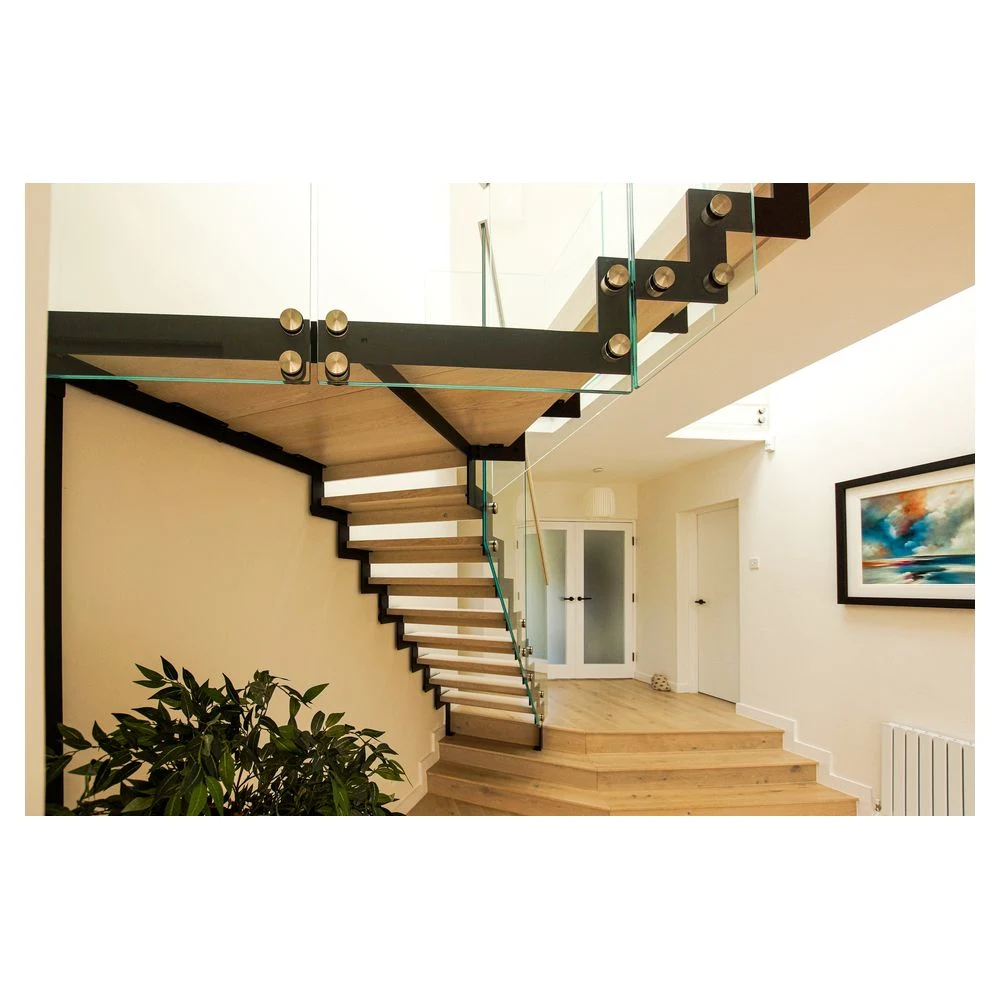 Prima Fabulous Indoor or Outdoor Steel and Wood Spiral Stair Home Design Central Column Straight Staircase